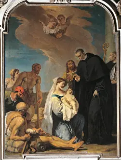 Healing Prints: Saint Maurus heals a child, by ALessandro Magnasco also known as il Lissandrino