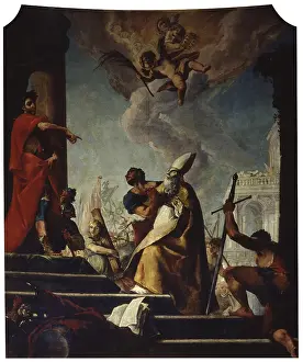 Steps Prints: Saint Peregrinus Condemned to Martyrdom by Emperor Gallienus