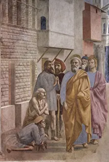 Healing Prints: Saint Peter Healing the Sick with His Shadow (San Pietro risana gli infermi con la sua ombra)