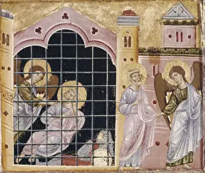 Liberation Prints: Saint Peter and six tales, unknown artist related to Guido da Siena