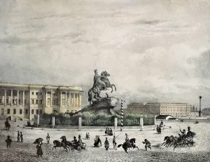 Rossija Prints: Saint Petersburg. Monument to Peter the Great