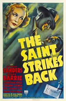 Wendy Prints: THE SAINT STRIKES BACK, top from left: Wendy Barrie, George Sanders, 1939