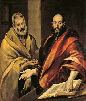 Hair Prints: Saints Peter and Paul, by Domenico Theotokpulos also known as El Greco