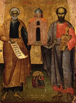Character Prints: Saints Peter and Paul, by Unknown Artist from Central Albania