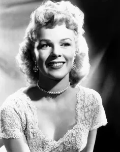 Platinum Blonde Prints: Sally Forrest, when she was filming SON OF SINBAD at RKO, 1954