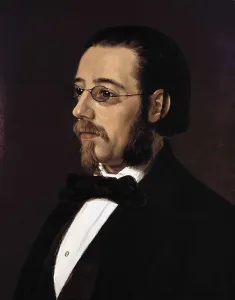 2nd Half 19th C Prints: SALOMAN, Geskel (1821-1902). Portrait of Bedrich Smetana