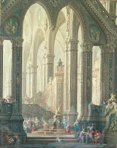 Stucco Prints: Salomon Burning Incense Before the Idols