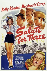 1943 Movies Prints: SALUTE FOR THREE, left: Betty Rhodes