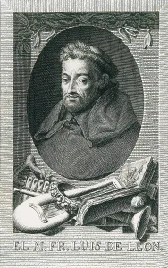 Friars Prints: SALVADOR CARMONA, Manuel (1734-1820). Portrait of Fray Luis de Leon. 1771