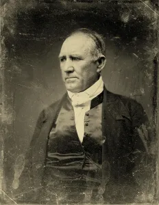 Houston Prints: Sam Houston, Democratic Senator from Texas. half plate daguerreotype, gold toned, ca. 1848