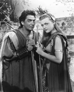 Angela Prints: SAMSON AND DELILAH, from left: Victor Mature, Angela Lansbury, 1949