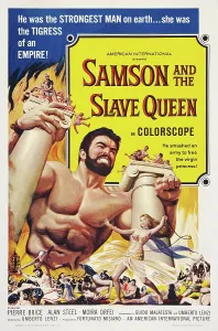 Strength Prints: SAMSON AND THE SLAVE QUEEN, US poster art, Alan Steel, (top), Moira Orfei, (below), 1963
