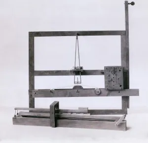 Telegraphy Prints: Samuel F.B. Morse's first demonstration model of his telegraph was made with wooden canvas stretchers in 1837