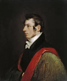 Student Prints: Samuel Finley Breese Morse, in an 1822 self-portrait made while he was studying painting in England
