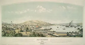 Specific Place Prints: SAN FRANCISCO, 1849, drawn by Henry Firks