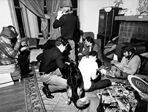 Hippie Prints: San Francisco, Calif. Hippies hanging out in an apartment