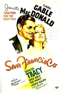 Jeanette Prints: SAN FRANCISCO, from left: Clark Gable, Jeanette MacDonald, 1936