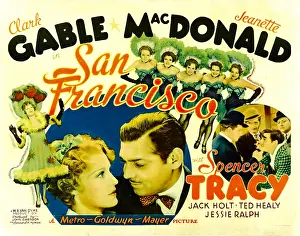 Bowtie Prints: SAN FRANCISCO, from left: Jeanette MacDonald, Clark Gable, 1936