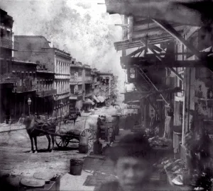Images Dated 6th March 2008: San Francisco, Sacramento Street, Chinatown, California, circa 1866