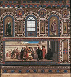 Lorenzo Prints: San Lorenzo Pantry Goods to the Poor of the Church
