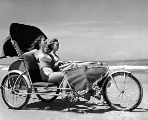 Vehicle Prints: Sand Surreying on Daytona Beach, Florida