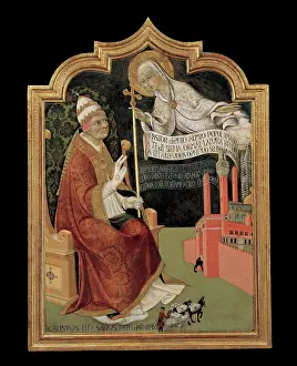 Tiara Prints: Sano di Pietro, The Virgin Mary Appears to Pope Callixtus III