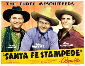 Corrigan Prints: SANTA FE STAMPEDE, Max Terhune, John Wayne, Ray Corrigan, 1938