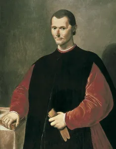 Arezzo Prints: SANTI di TITO (1536-1603). Portrait of Niccolo Machiavelli