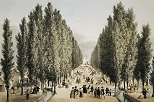 Childish Prints: Santiago de Chile (1854). Paseo de la Caada