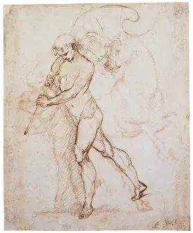 Fountain Prints: Sanzio Raffaello, Flagman, 1505