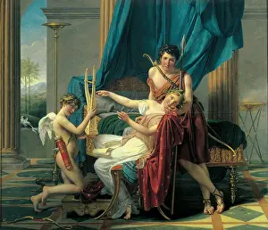 Neoclassicism Prints: Sappho and Phaon, by Jacques-Louis David