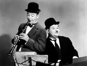 Sheet Music Prints: SAPS AT SEA, from left: Stan Laurel, Oliver Hardy, 1940