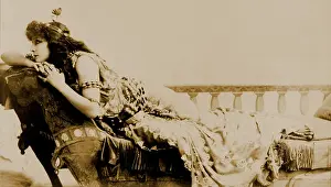 Sarah Prints: Sarah Bernhardt (1844-1923), French, actress in the role of Cleopatra. Ca. 1891