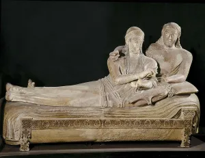 Cerveteri Prints: Sarcophagus from Cerveteri. ca
