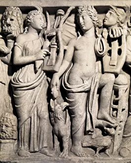 Poem Prints: Sarcophagus of Giulio Longino, chief of the decurions Miseno