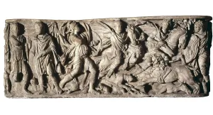 To Hunt Prints: Sarcophagus with hunting scene, 3rd c