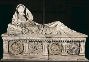 Etruria Prints: Sarcophagus of Larthia Seianti