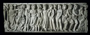 Adam Prints: Front of the sarcophagus of Layos with a depiction of Biblical scenes