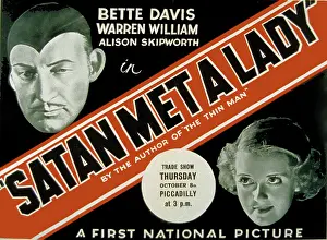 Images Dated 8th January 2008: SATAN MET A LADY, poster, from left: Warren William, Bette Davis, 1936