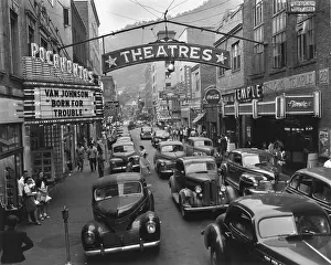 Lcgr1409 Prints: Saturday afternoon street scene in Welch