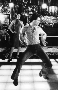 Drescher Prints: SATURDAY NIGHT FEVER, Fran Drescher, John Travolta, 1977