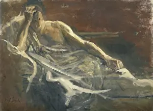 Jozef Prints: Saul, by Jozef Israels, 1899, Dutch painting
