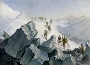 Pleasure Prints: Saussure descending from the peak of Montblanc (August 1785)