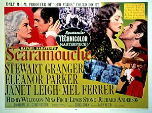 Granger Prints: SCARAMOUCHE, Janet Leigh, Stewart Granger, Mel Ferrer, Eleanor Parker, 1952