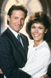 Jackson Prints: SCARECROW AND MRS. KING, from left: Bruce Boxleitner, Kate Jackson, 1983-87