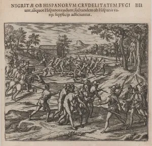 Theodor Prints: Scene of early slavery in the Americas