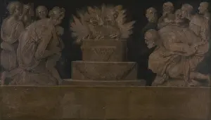 Caucasian Prints: Scene from Sacrifice, by Jacopo Carucci known as Pontormo