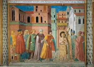 Hands Clasped Prints: Scenes from the Life of St Francis Renunciation of Paternal Wealth