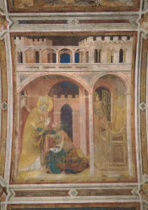 Gothic Style Prints: Scenes from the Life of St Martin Miracle of Fire