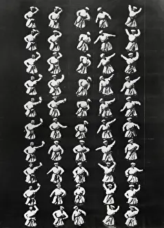 Lcgr1410 Prints: Scenes from Monkeyshines, the first motion film shot in the United States
